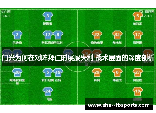 门兴为何在对阵拜仁时屡屡失利 战术层面的深度剖析 门兴为何在对阵拜仁时屡屡失利 战术层面的深度剖析