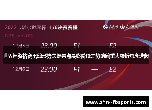 世界杯资格赛出线形势关键看点最终阶段走势暗藏重大转折悬念迭起